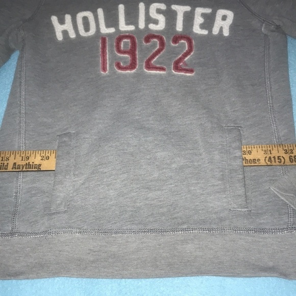 HOLLISTER California 1922 long sleeve pullover hoodie pouch pocket Y2K size S - Picture 9 of 10